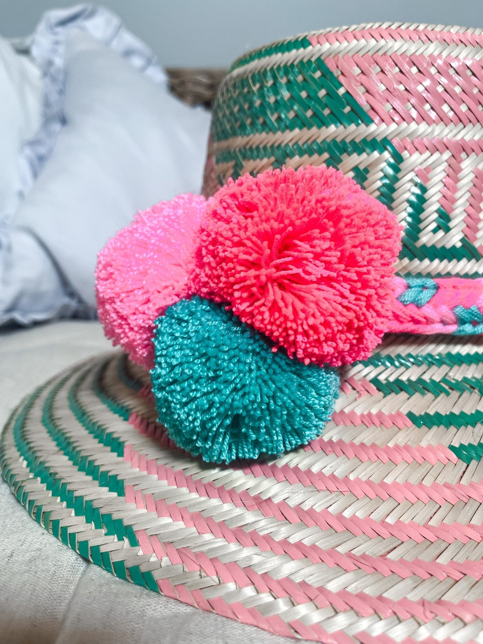 Pom Pom Summer Hats - Bombaby