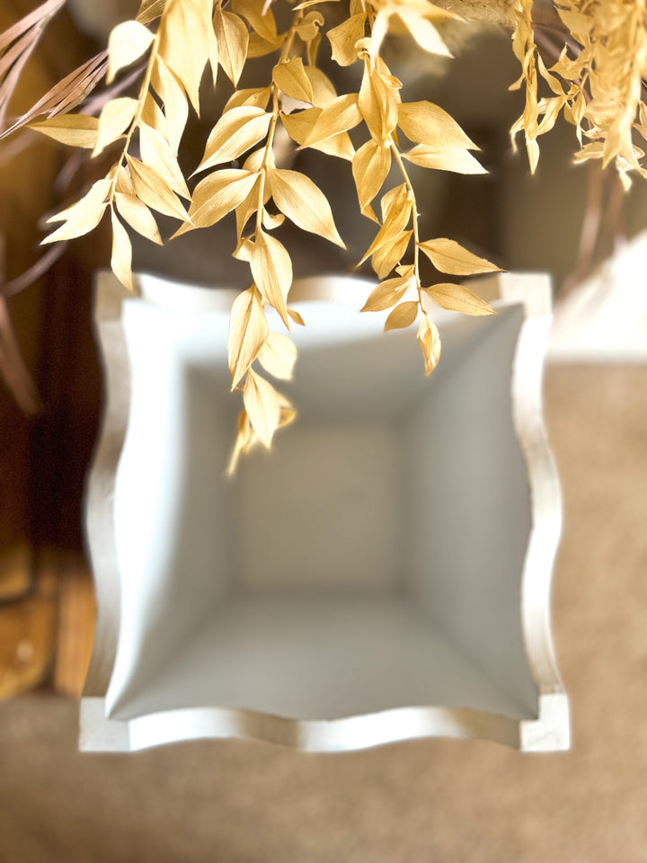 Mother of Pearl Waste Paper Bin | Sunshine Yellow