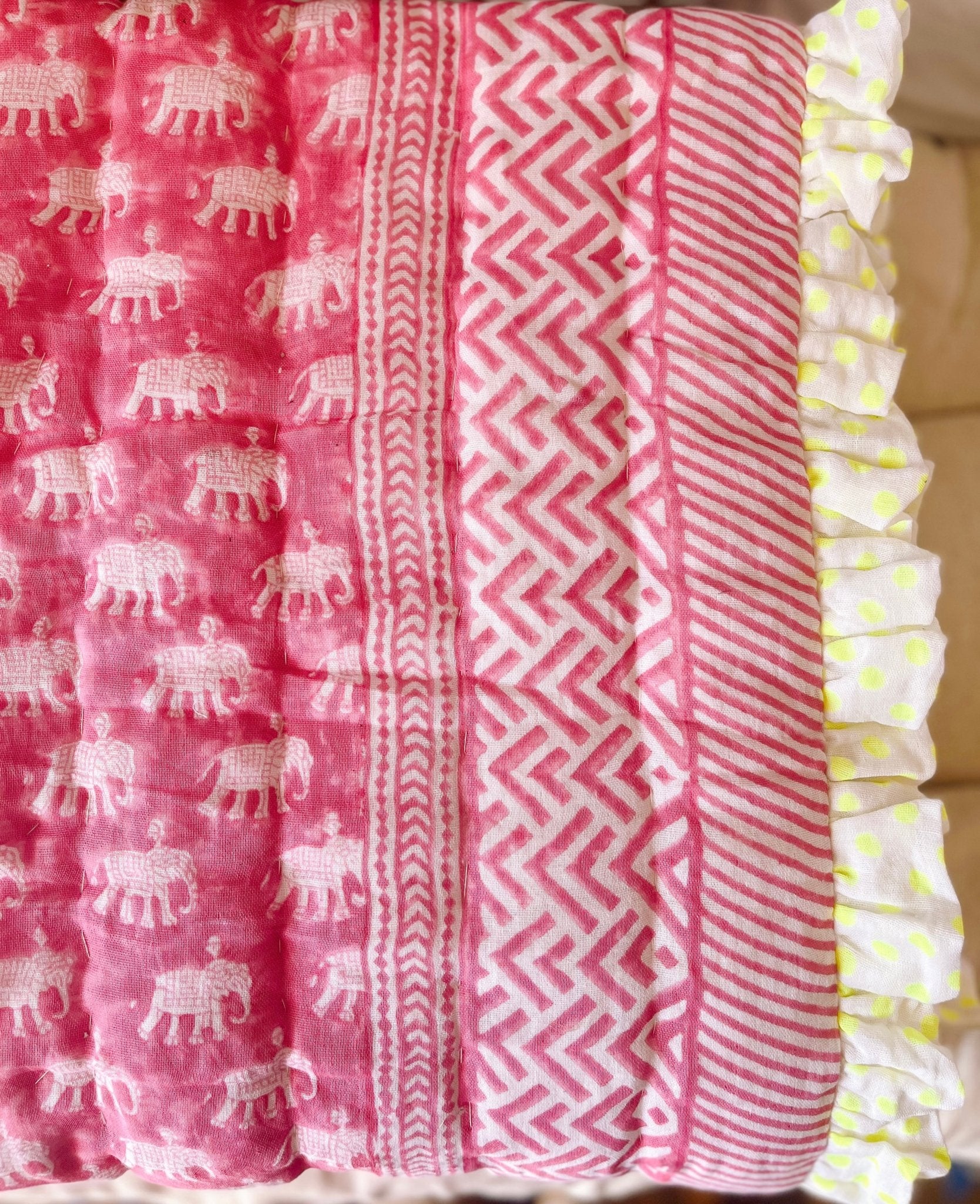 Baby Estha | Pink Mini Quilt - Bombaby