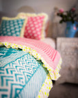 Baby Estha | Turquoise Mini Quilt - Bombaby