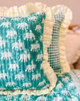 Baby Estha | Turquoise Mini Quilt - Bombaby