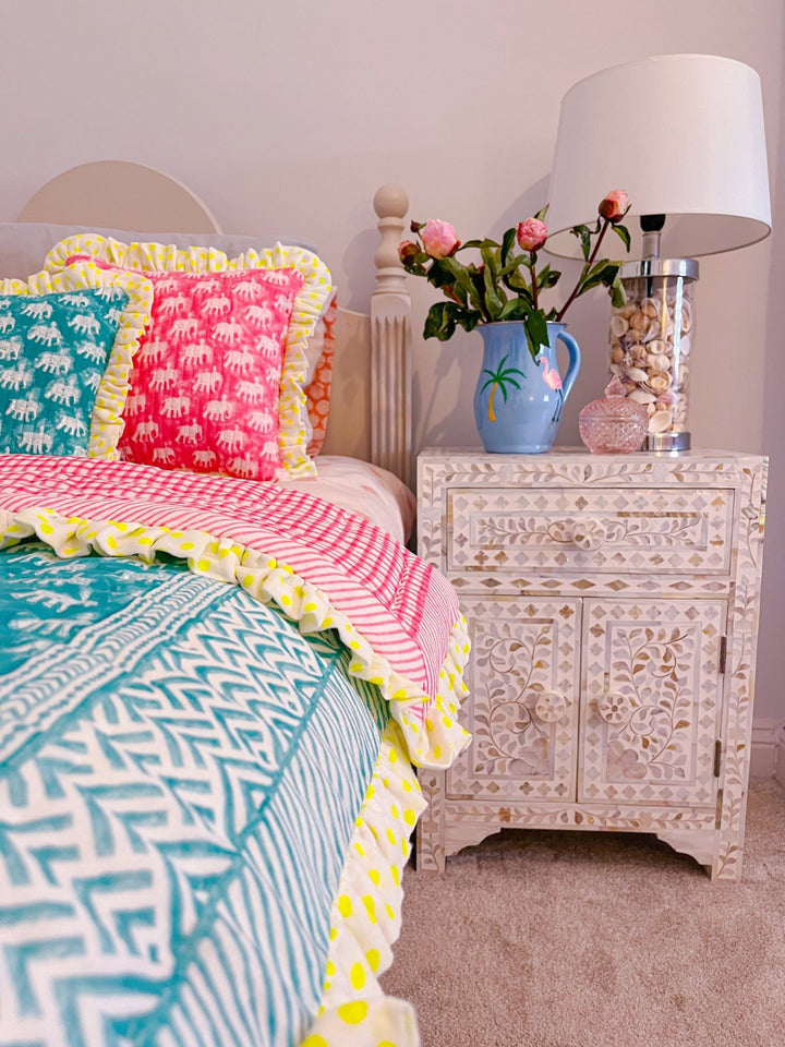 Baby Estha | Turquoise Mini Quilt - Bombaby