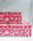 Barbie Pink | Large Mother of Pearl Jewellery Box - Bombaby