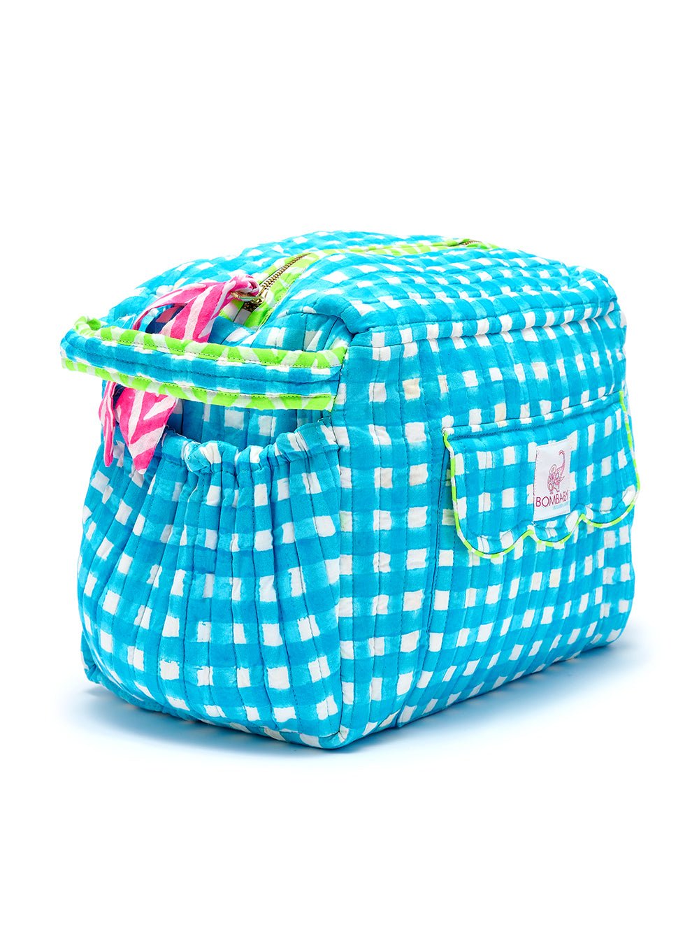 Bestie Bag | Malibu Blue Check - Bombaby