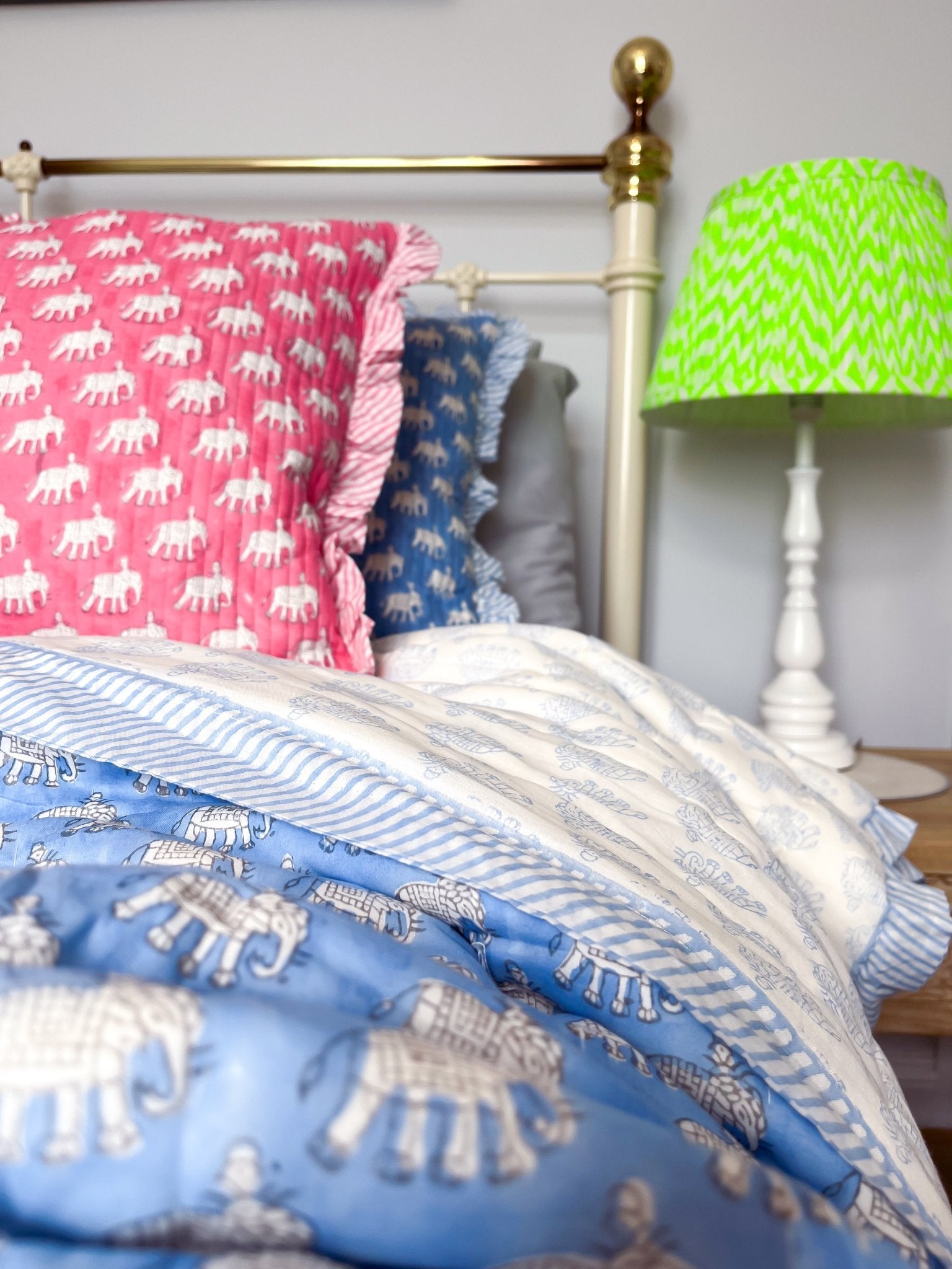 Block Print Heirloom Quilt | Estha - Bombaby