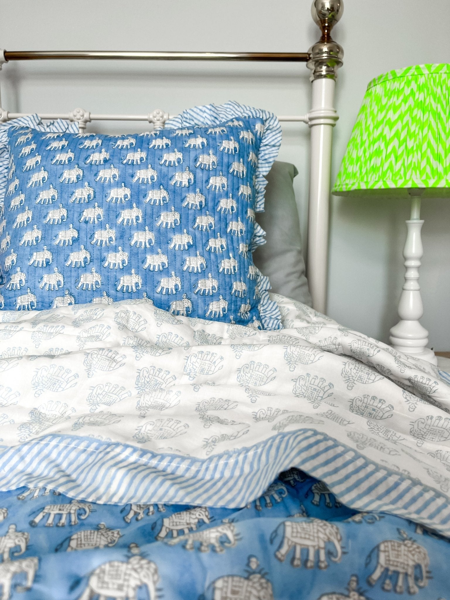 Block Print Heirloom Quilt | Estha - Bombaby