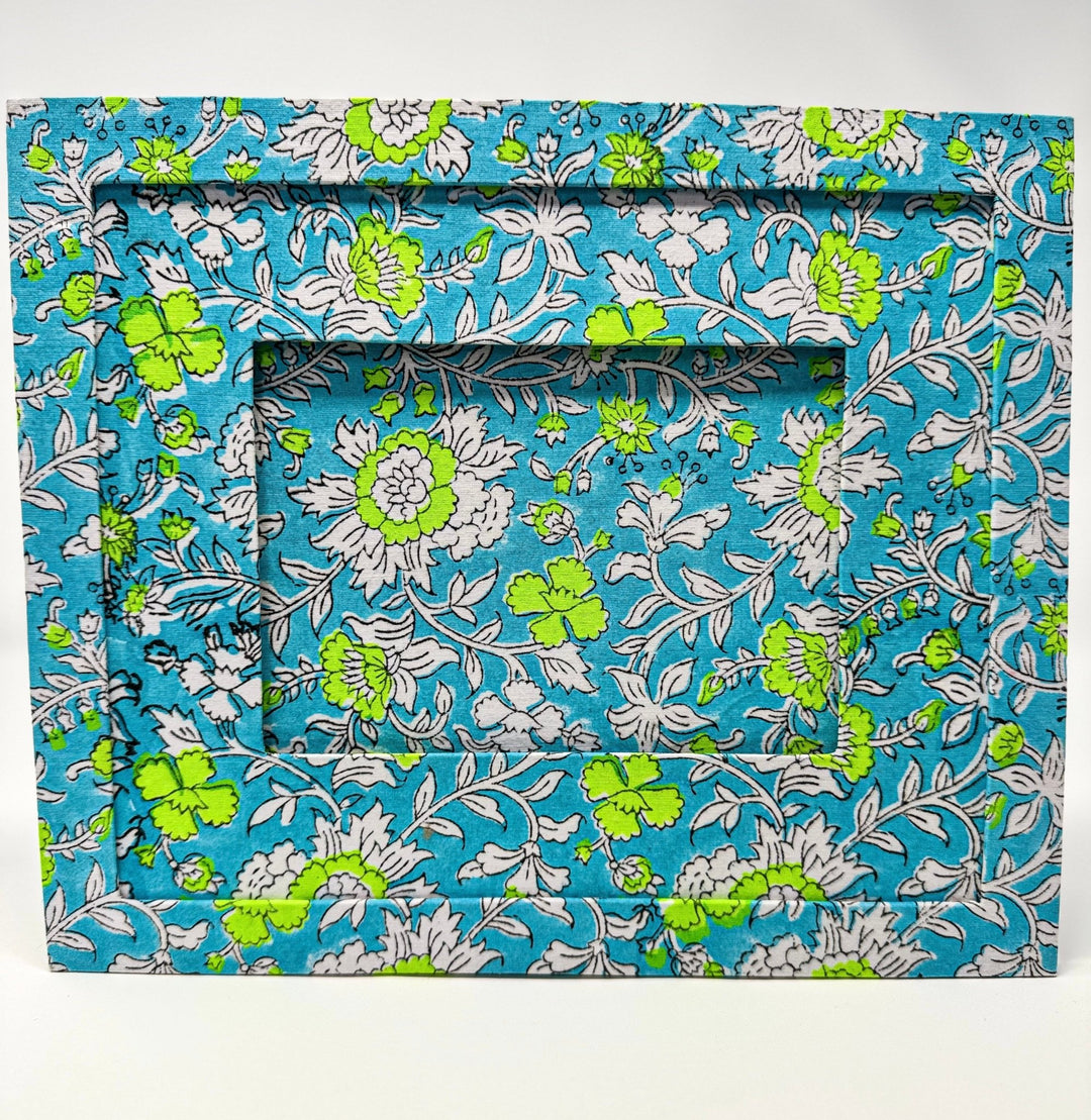 Block Print Picture Frame | Meadow - Bombaby