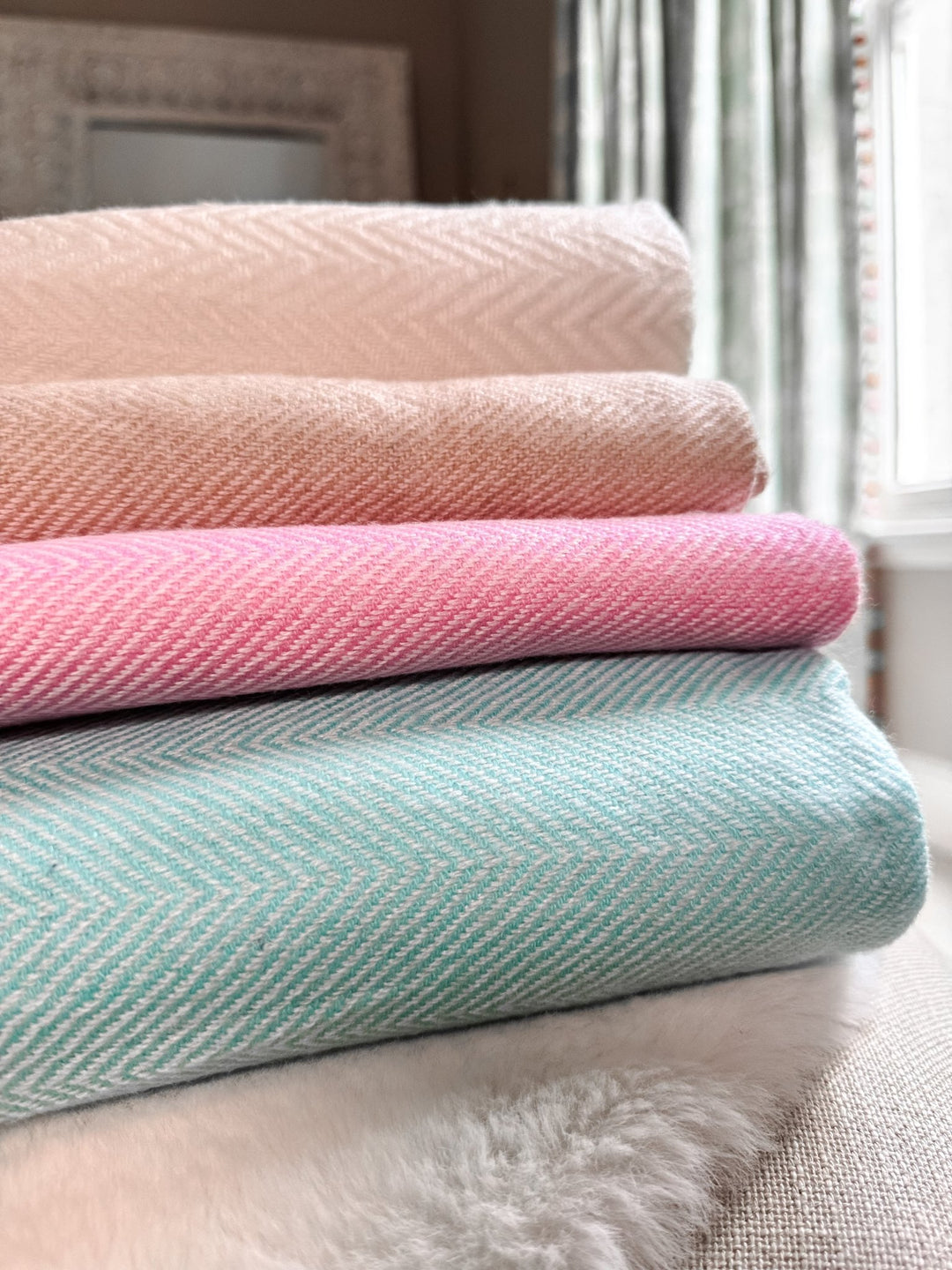 Cashmere Herringbone Blanket | XL - Bombaby