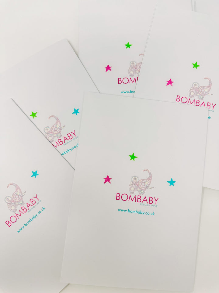 Collection of Eight Hand - Illustrated Greeting Cards - Bombaby