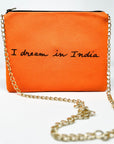 Embroidered Elephant Pochette | Orange Lolly - Bombaby