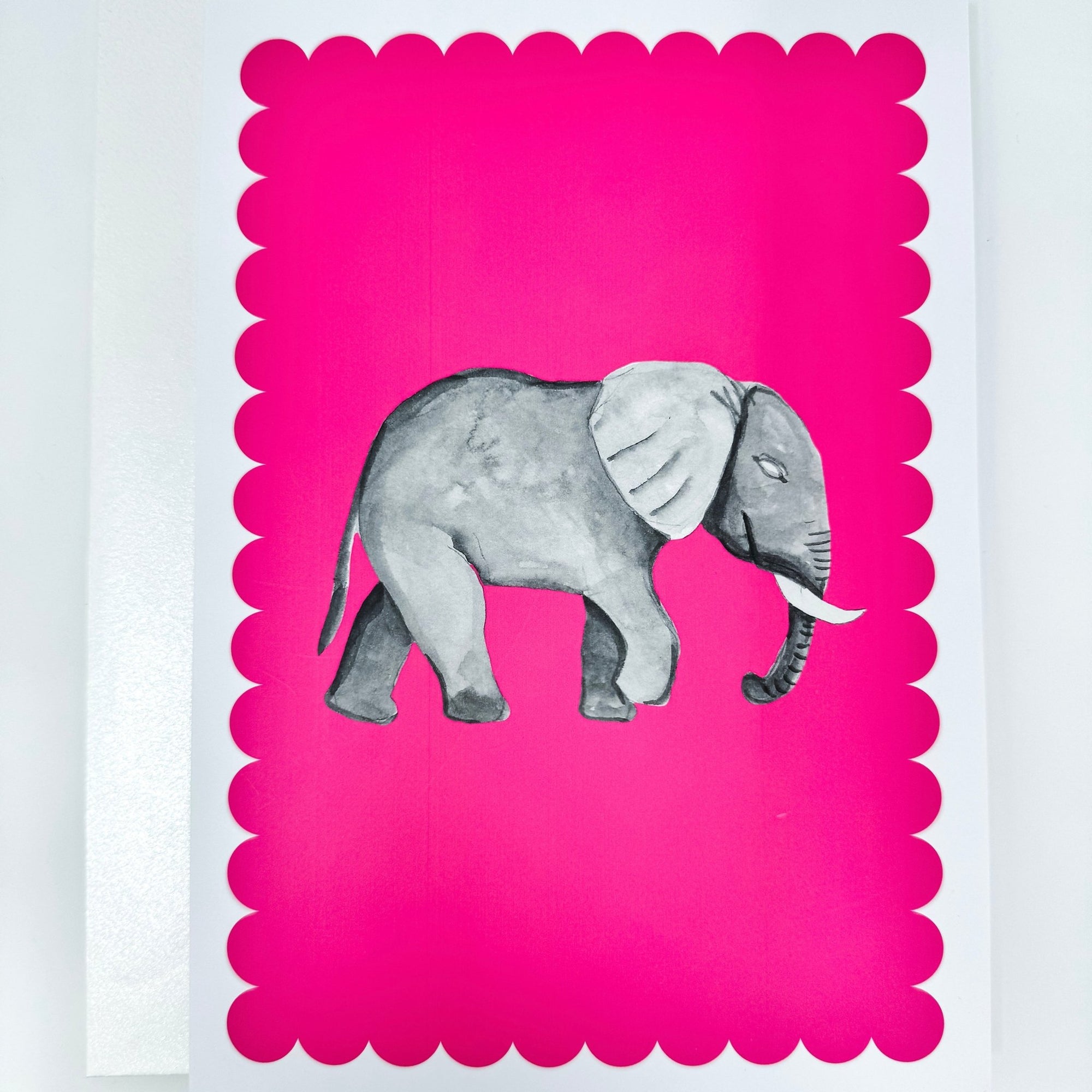 Greeting Card | Pink Elephant - Bombaby