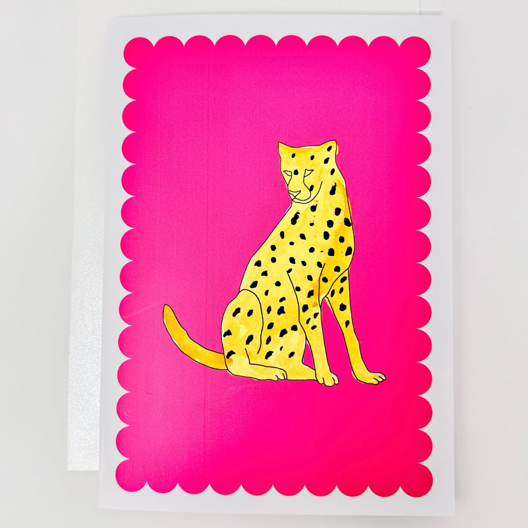 Greeting Card | Pink Leopard - Bombaby