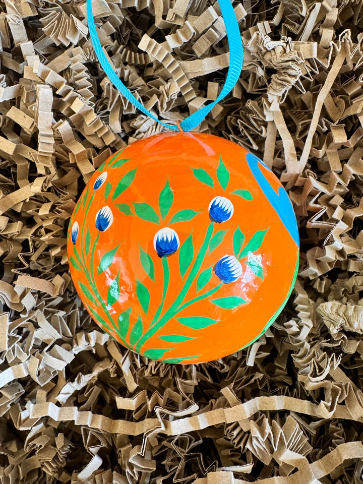 Hand - Painted Christmas Baubles | Made in Kashmir - Bombaby