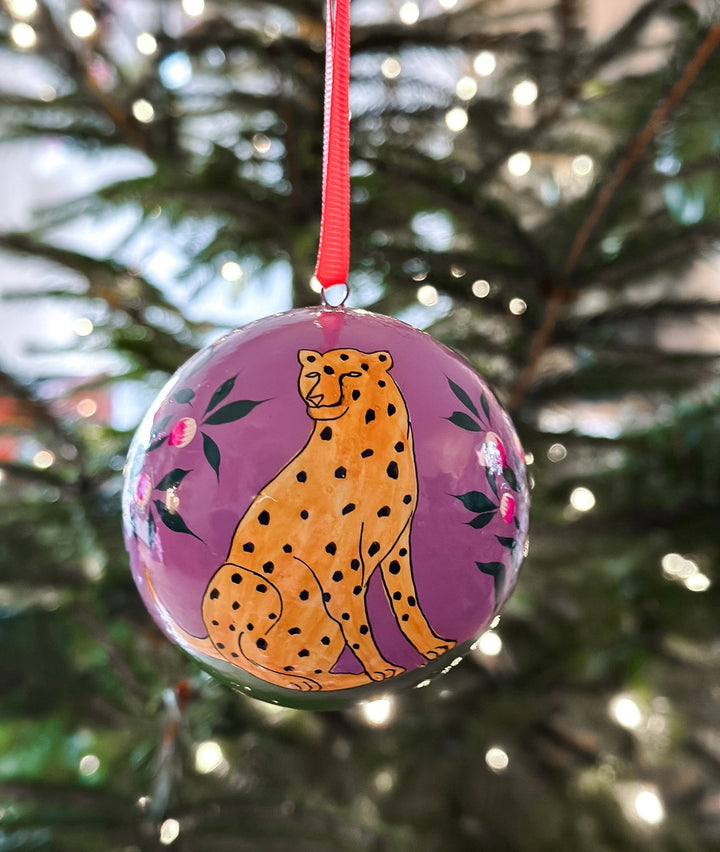 Hand - Painted Christmas Baubles | Made in Kashmir - Bombaby