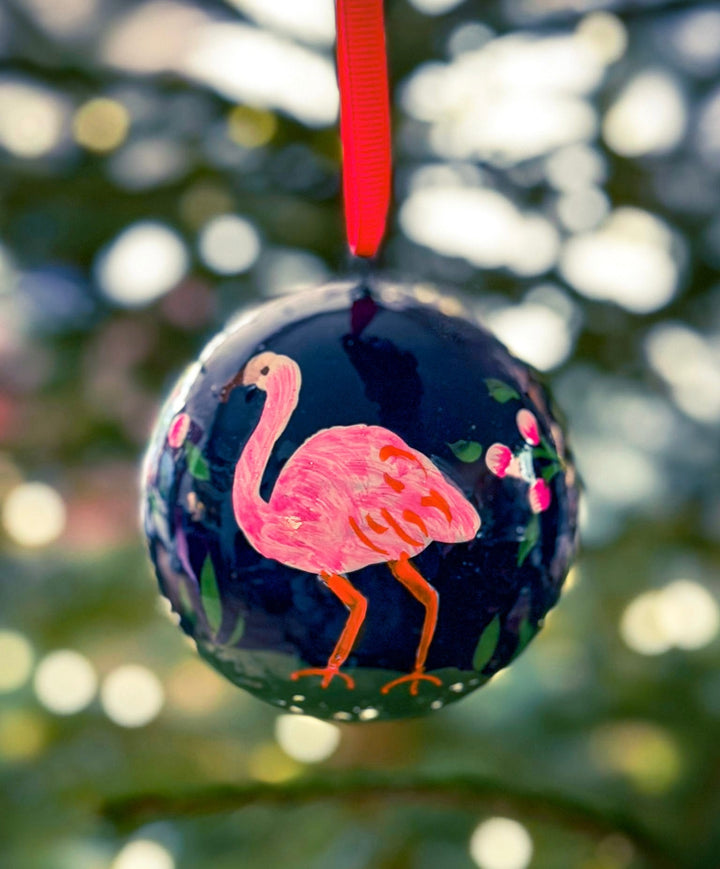 Hand - Painted Christmas Baubles | Made in Kashmir - Bombaby