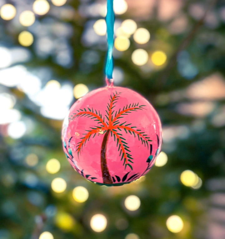 Hand - Painted Christmas Baubles | Made in Kashmir - Bombaby