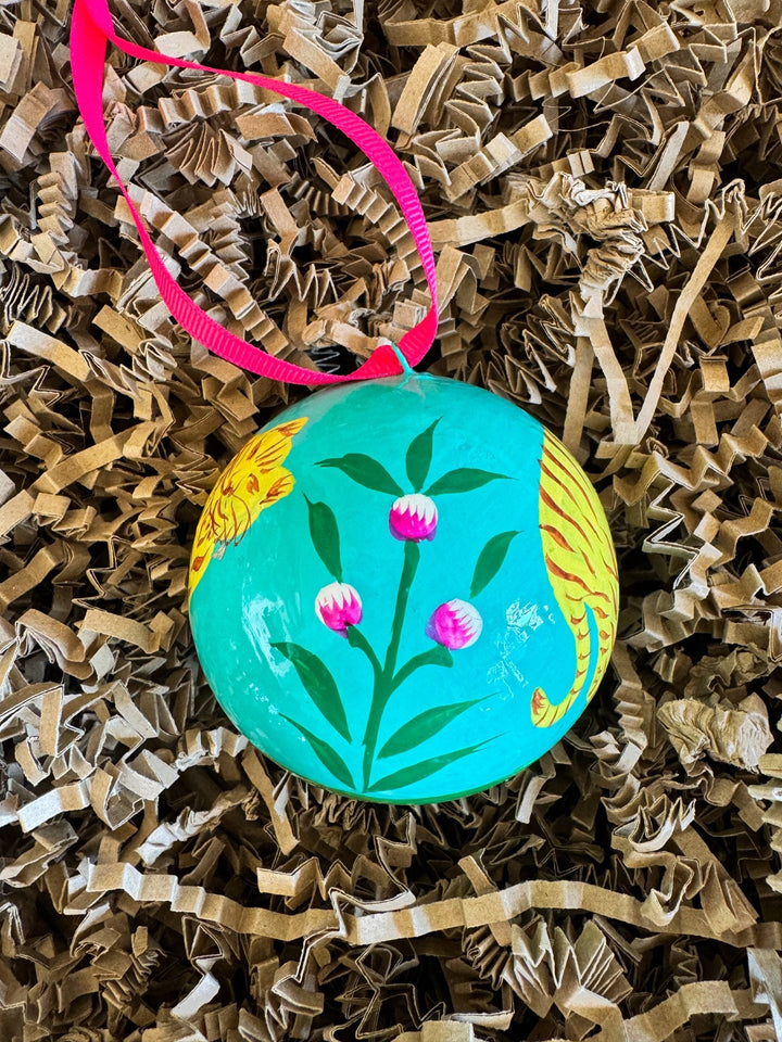 Hand - Painted Christmas Baubles | Made in Kashmir - Bombaby