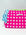 Handmade Block Print Quilted Wash Bag | Neon Pink Check - Bombaby