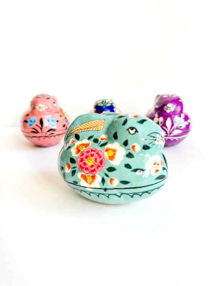 Handmade Easter Bunny Trinket Boxes - Bombaby