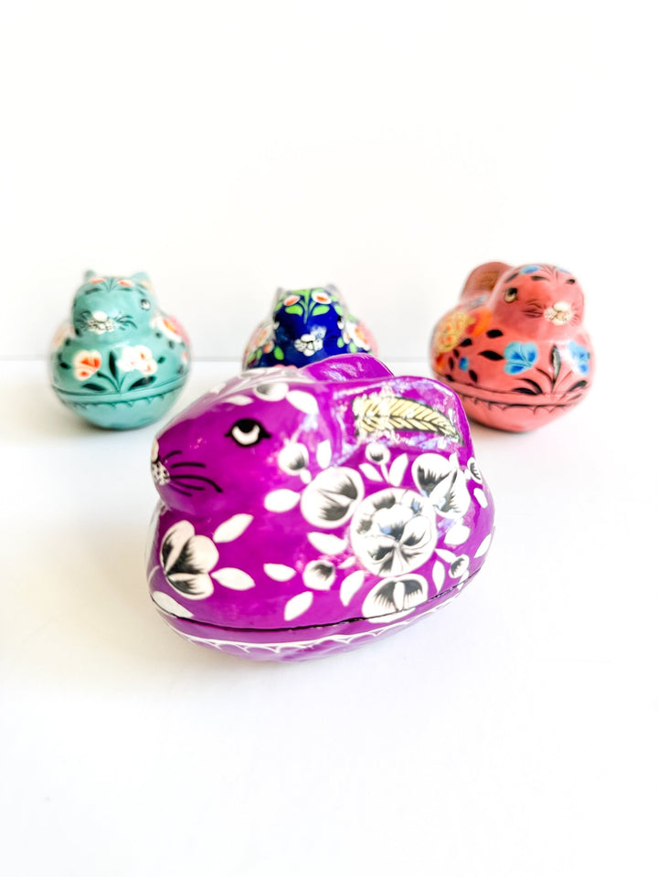 Handmade Easter Bunny Trinket Boxes - Bombaby