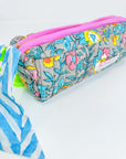 Handmade Quilted Pencil Case | Lata Floral - Bombaby