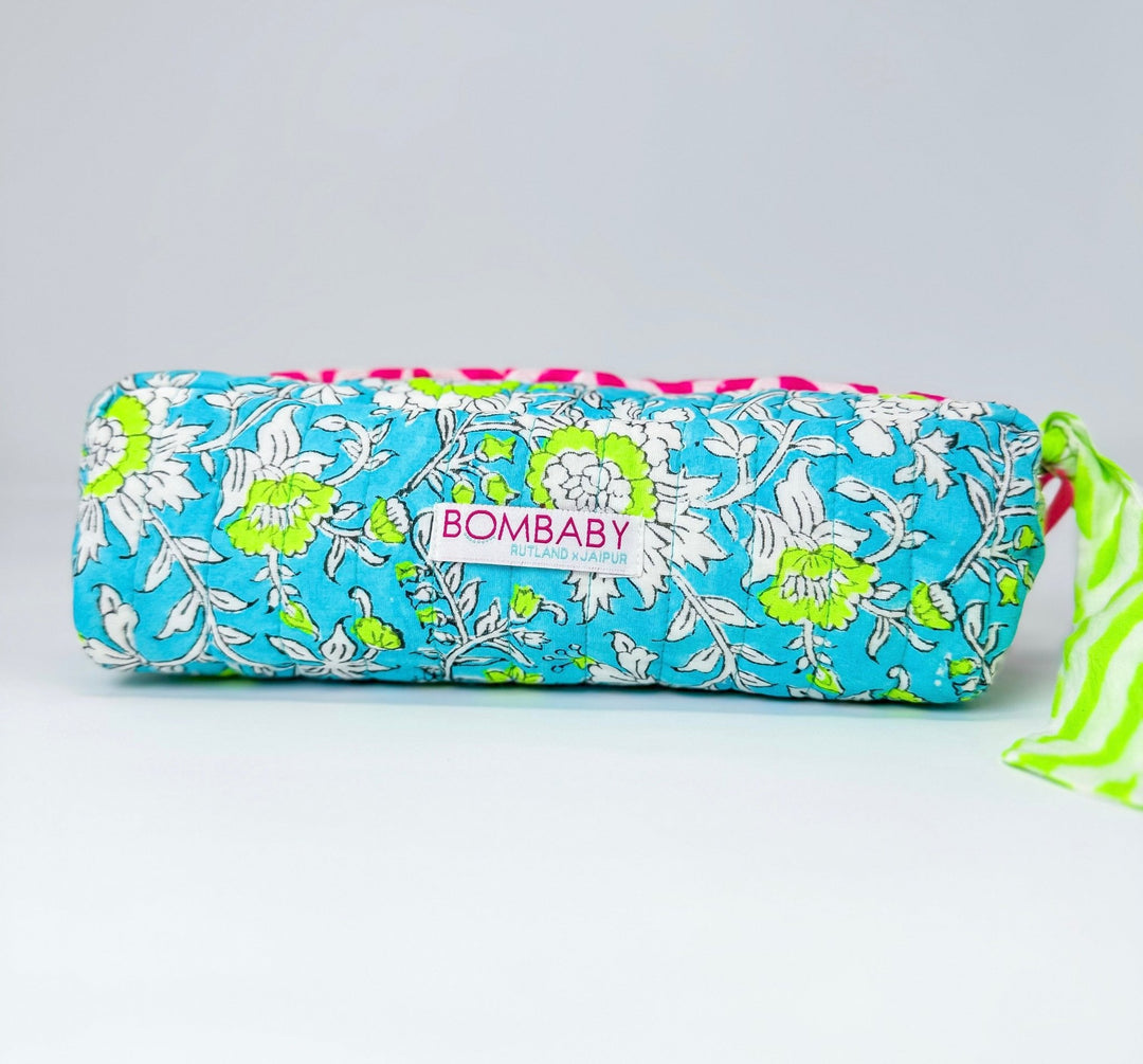 Handmade Quilted Pencil Case | Meadow - Bombaby