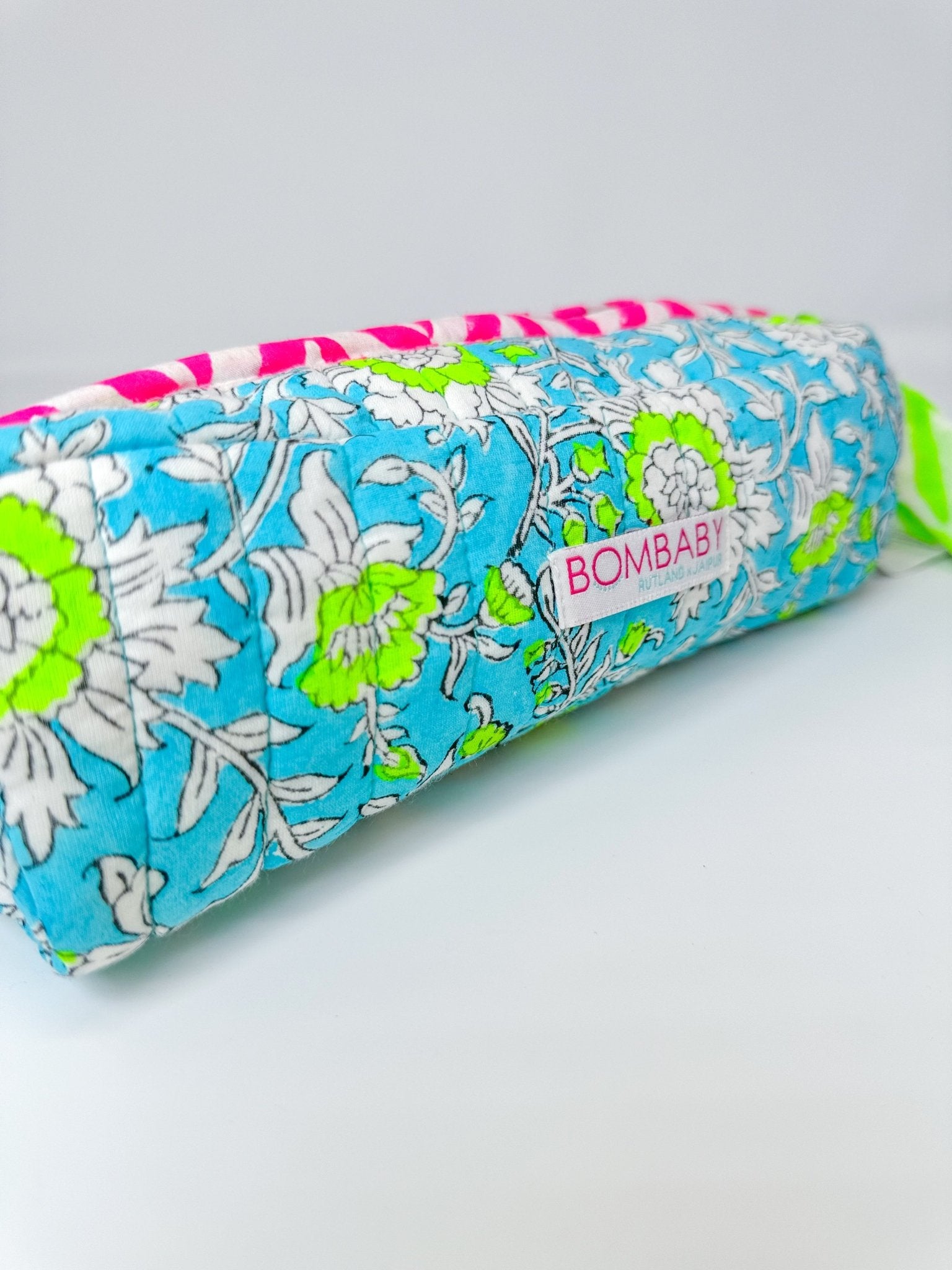 Handmade Quilted Pencil Case | Meadow - Bombaby