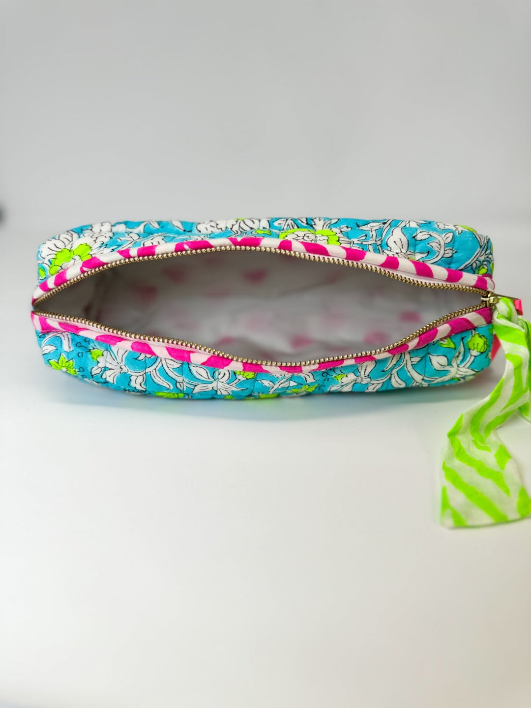 Handmade Quilted Pencil Case | Meadow - Bombaby