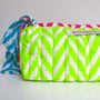 Handmade Quilted Pencil Case | Neon Green - Bombaby