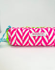 Handmade Quilted Pencil Case | Neon Pink - Bombaby