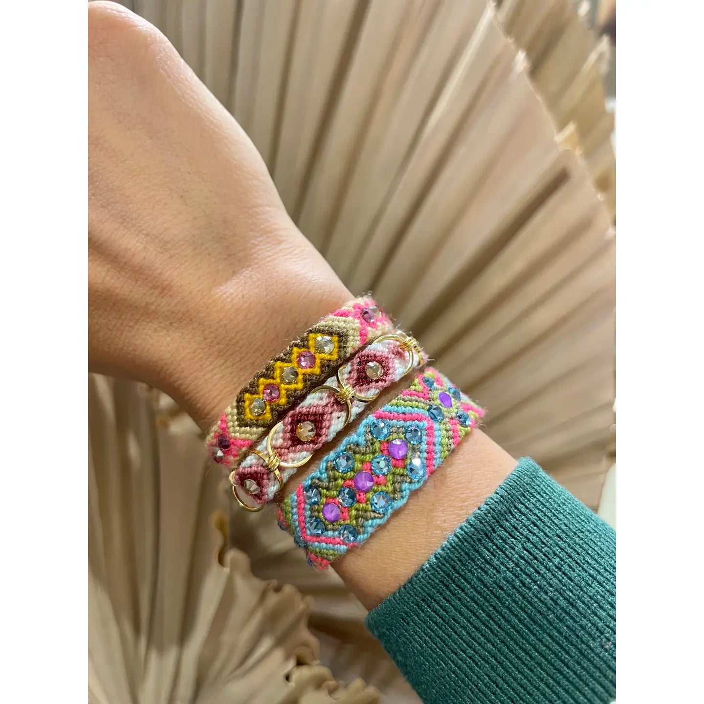 Malibu | Large Swarovski Friendship Bracelet - Bombaby