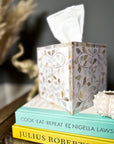 Mother of Pearl Inlay Tissue Box | Sandy Shores - Bombaby