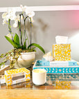 Mother of Pearl Inlay Tissue Box | Sunshine Yellow - Bombaby