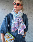 Oversized Handprinted Scarf | Ocean Dream - Bombaby