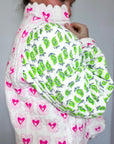 Quilted Jacket | Pretty Neon Hearts - Bombaby