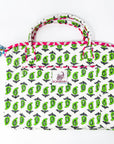 Quilted Laptop Bag | Neon Paisley - Bombaby