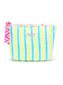 Quilted Make Up Bag | Blue Lemonade - Bombaby