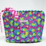 Quilted Make Up Bag | Electric Safari - Bombaby