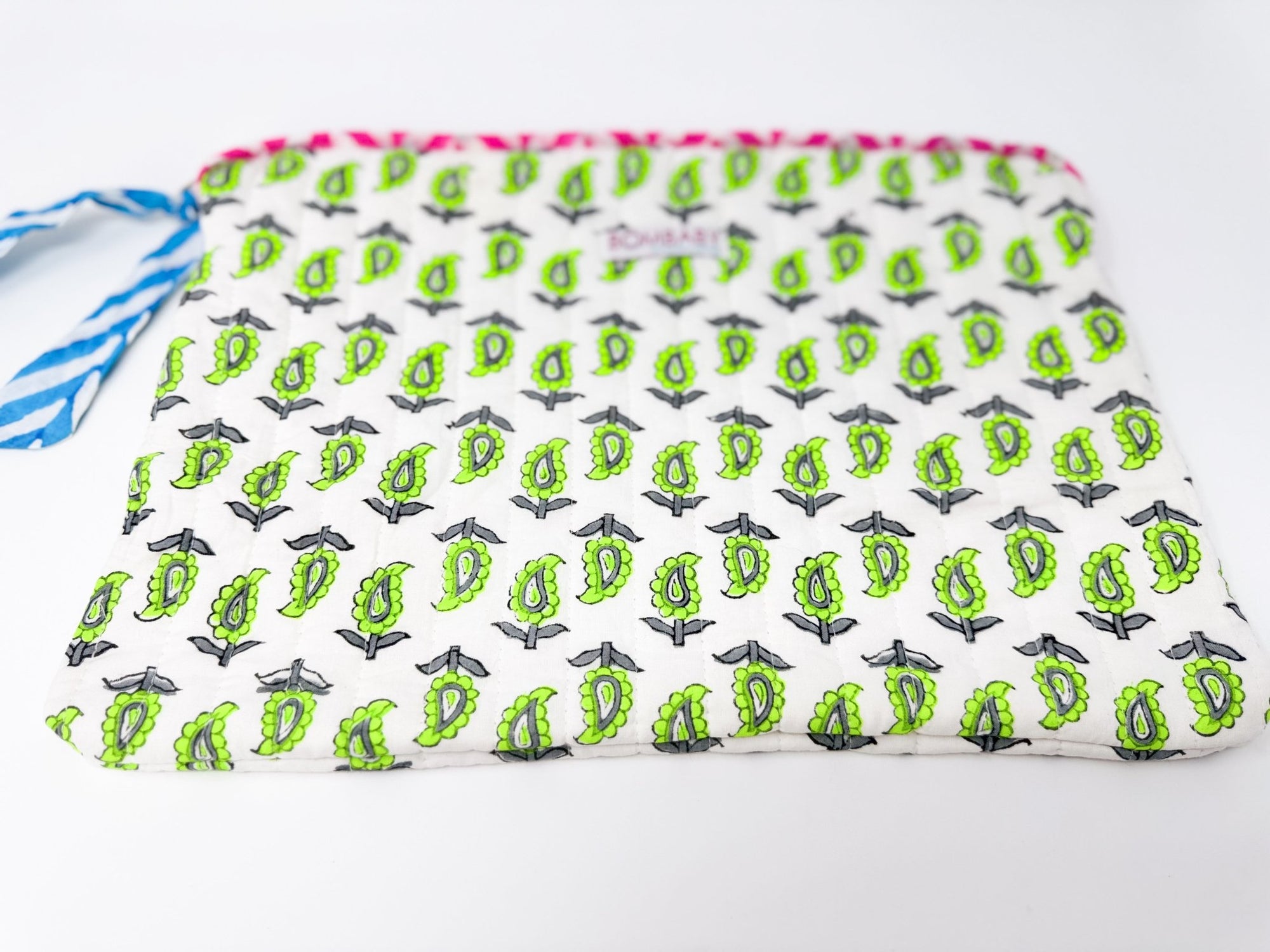 Quilted Pouch | Neon Paisley - Bombaby