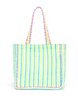 Quilted Tote Bag | Blue Lemonade - Bombaby