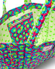 Quilted Tote Bag | Electric Safari - Bombaby