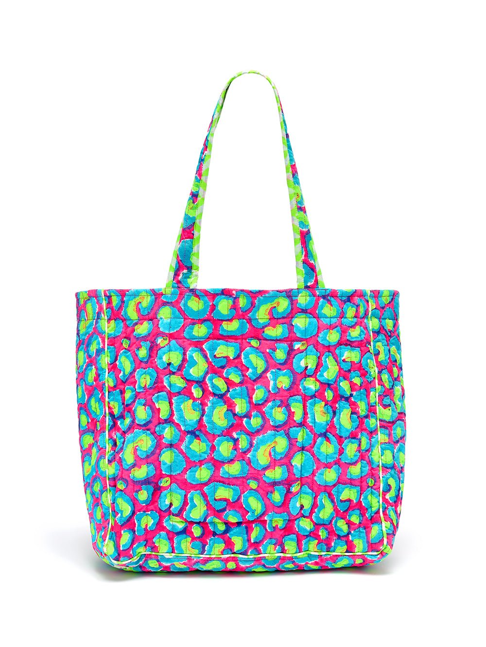 Quilted Tote Bag | Electric Safari - Bombaby