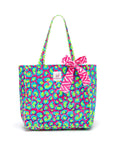 Quilted Tote Bag | Electric Safari - Bombaby