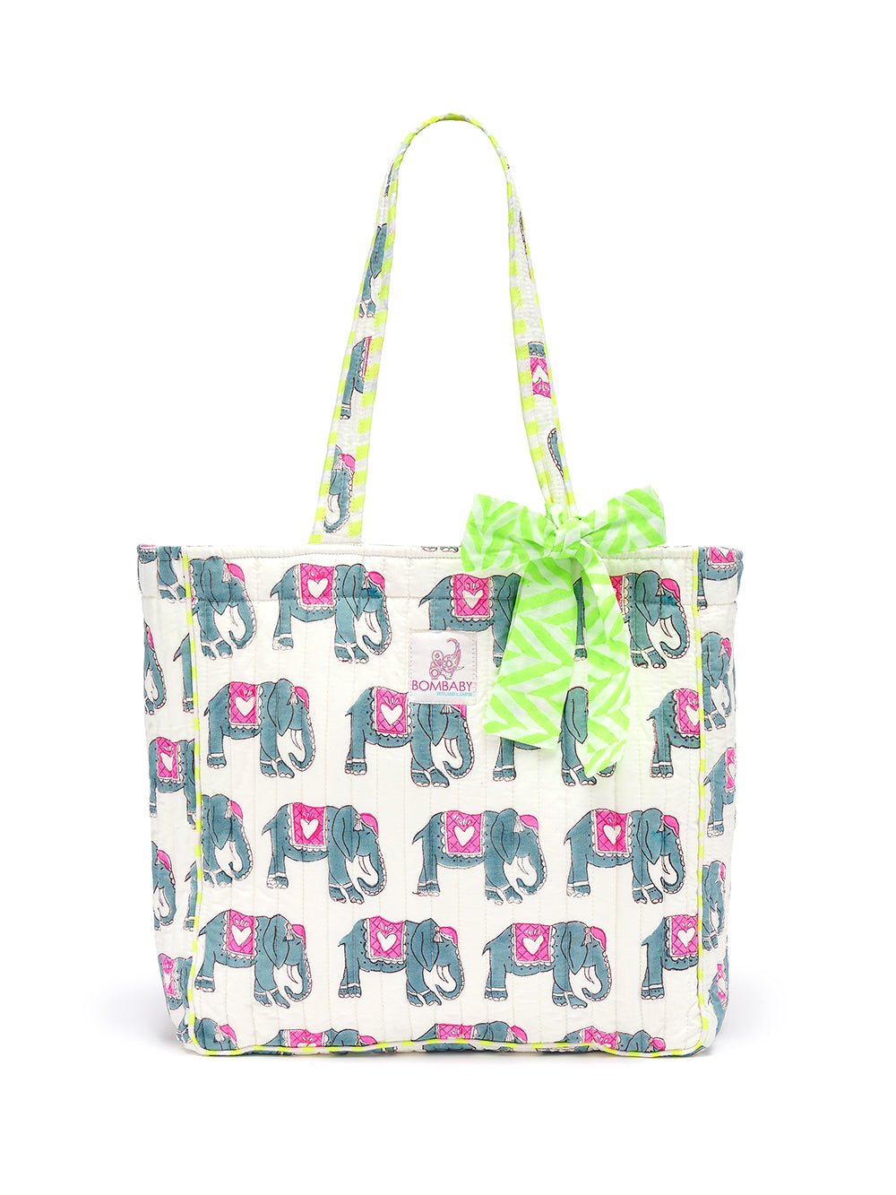 Quilted Tote Bag | Elephantasy - Bombaby