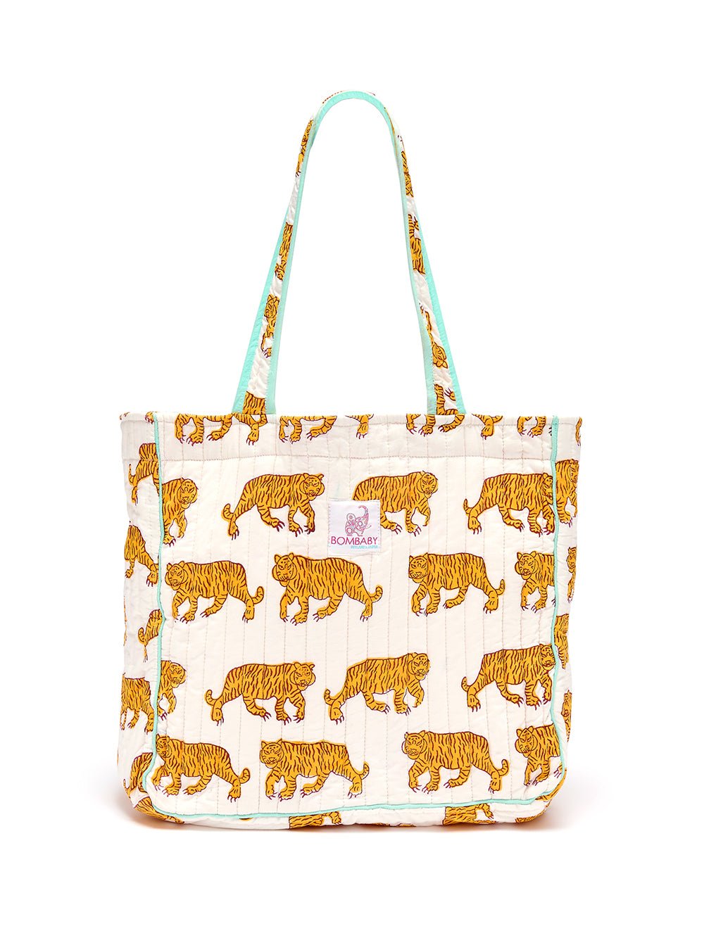 Quilted Tote Bag | Indian Tiger - Bombaby