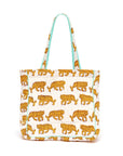 Quilted Tote Bag | Indian Tiger - Bombaby