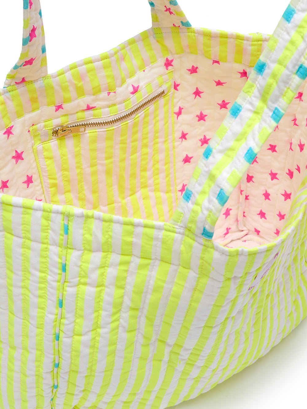 Quilted Tote Bag | Limoncello - Bombaby