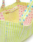 Quilted Tote Bag | Limoncello - Bombaby