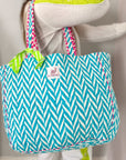 Quilted Tote Bag | Malibu Blue - Bombaby