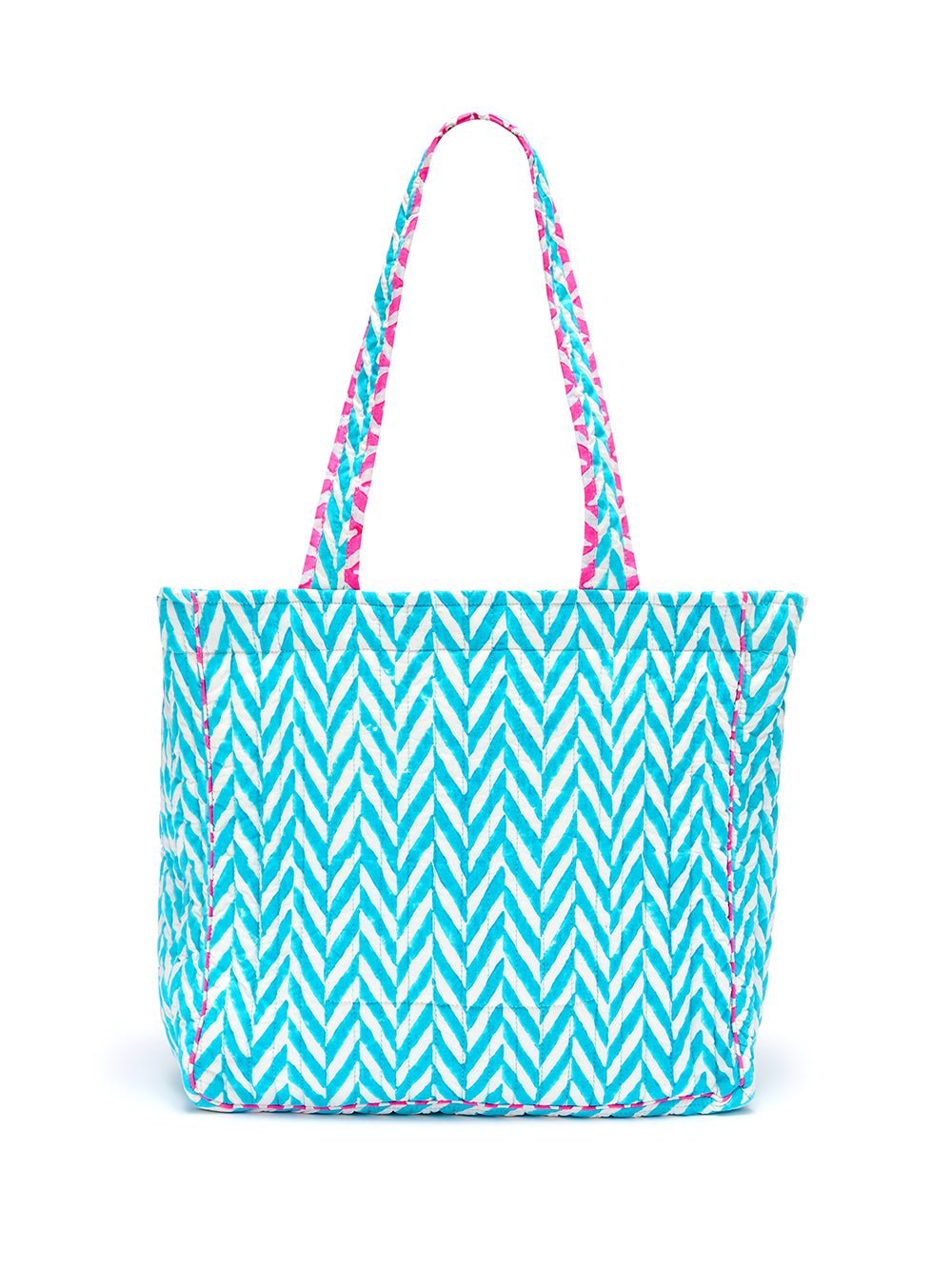 Quilted Tote Bag | Malibu Blue - Bombaby